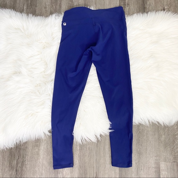 Fabletics Navy Mid-Rise Pureluxe Capri Leggings - Picture 3 of 7